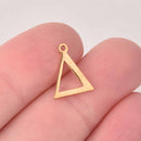 Delta Charm, Gold Stainless Steel, Greek Letter, Sorority Charms, 14mm, chs8174