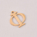 Phi Charm, Gold Stainless Steel, Greek Letter, Sorority Charms, 14mm, chs8178