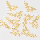 5 OXYTOCIN Molecule Charms, Gold Charm Pendants, Science Charms, chs8239