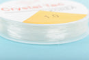 Clear STRETCH Elastic Cord, Bead Stringing Stretchy Cord, 1mm (0.039"), 10 meters on spool, cor0150a