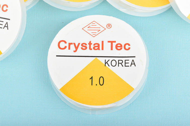 Clear STRETCH Elastic Cord, Bead Stringing Stretchy Cord, 1mm (0.039"), 10 meters on spool, cor0150a
