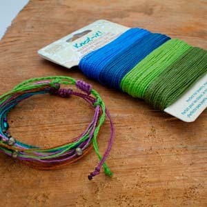 Waxed Macrame Cord Polyester, Hang Loose Knot-It Mix, 15 yds each, cor0568