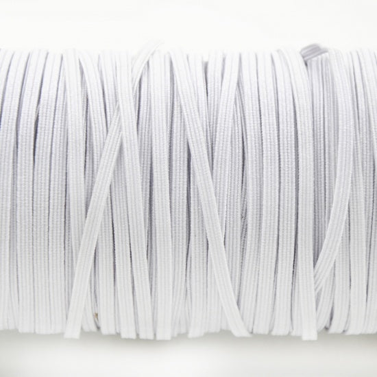 White Elastic Cord, 5mm, 160 yards, cor0574