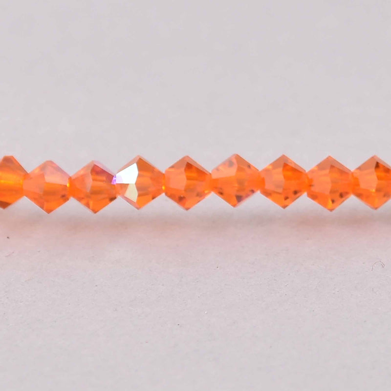 4mm Sun AB Bicone Crystal Beads, Preciosa x31 beads, cry0226