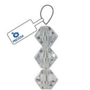 4mm Bicone Crystal Beads, Crystal Clear, Preciosa x31 beads, cry0228