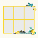 Page Pieces Vintage Lemon by Simple Stories - 15 Bright Vintage Cardstock Ephemera Pieces for Scrapbooking, junk journaling pap0035