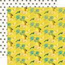 Simple Vintage Lemon Twist COLLECTION KIT by Simple Stories - 12x12" Pieces, Bright Paper Pack and Stickers for Scrapbooking, junk journaling pap0040