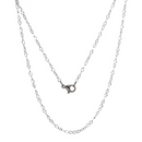 1 Stainless Steel Cable Link Chain Necklace with Lobster Clasp, non tarnish, 17.5" long, oval links are 3mm x 2mm, fch0730