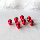 40 SUGAR SKULLS Gemstone Beads, 12mm Mixed Bright Colors Howlite, Halloween beads, carved stone  how0382