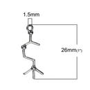 5 ACETYLCHOLINE Molecule Chemistry Charms, Silver Tone Charm Pendants, Science Charms, 26x10mm, chs2408