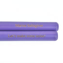 Size 5B Personalized PURPLE Wood Drum Sticks, DrumSticks Custom Laser Engraved Name, nylon tips drm0036