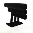 Black Velvet Jewelry Display, Triple Bracelet Display, Black Velvet Jewelry Stand, dsp0002
