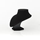 Black Velvet Jewelry Display, Small Necklace Display, Velvet Necklace Display, Black Jewelry Bust, dsp0003