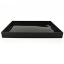 Black Jewelry Display Tray, Faux Leather Tray, 12" x 8.5"  dsp0004