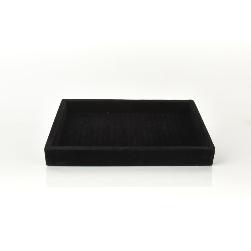 Black Jewelry Display Tray, Velvet Tray, 9" x 6"  dsp0006