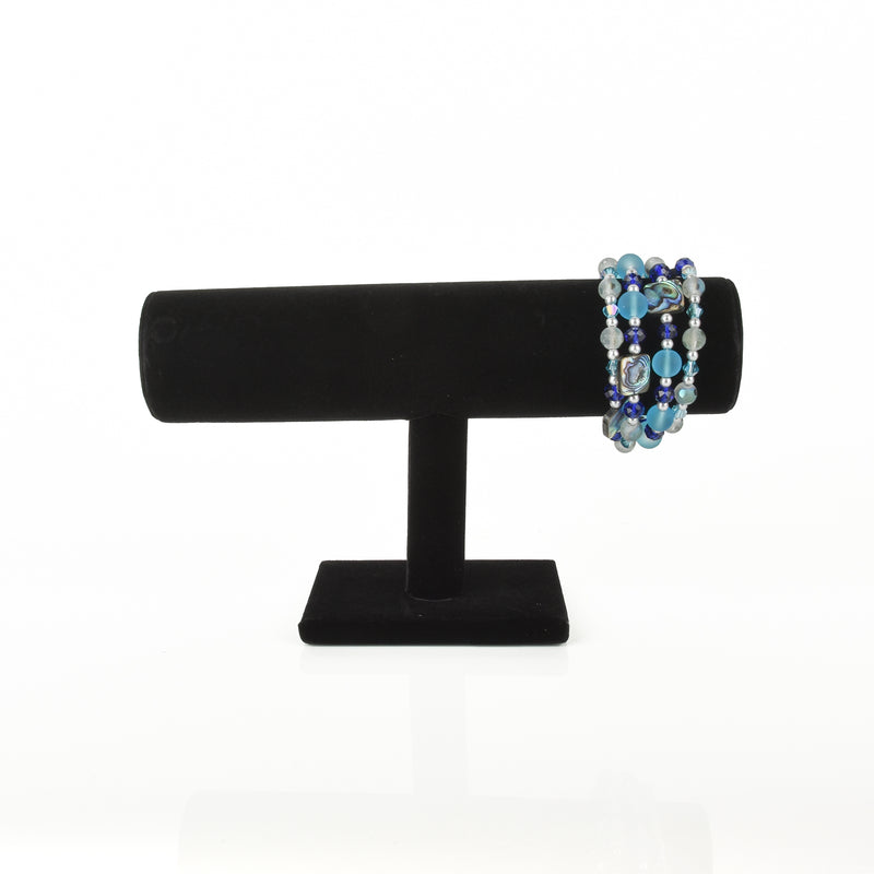 black velvet jewelry display stand