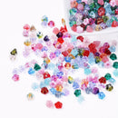 25 Czech Glass Flower Beads, 6.5mm, Mixed Colors, bgl2069