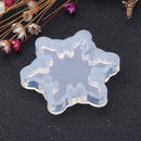 2 RESIN Snowflake PENDANT MOLDS, Silicone Mold to make 1-3/4" charm pendants, reusable, tol0861