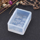 RESIN WAVY RECTANGLE Bead Mold, Silicone Mold to make 1-1/2" x 1" wavy rectangle shapes, reusable, tol0854