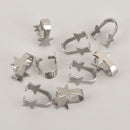 5 Star Pinch Bails, Silver Stainless Steel, 16x10mm, fba0080