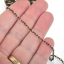 27 yards (82 feet) Spool BLACK and GOLD Diamond Cut Cable Link Chain fch0161b