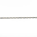 1 yard (3 feet) BLACK and GOLD Diamond Cut Cable Link Chain fch0161a