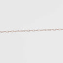 27 yards (82+ feet) spool ROSE GOLD Copper Diamond Cut Cable Link Chain, fch0234b