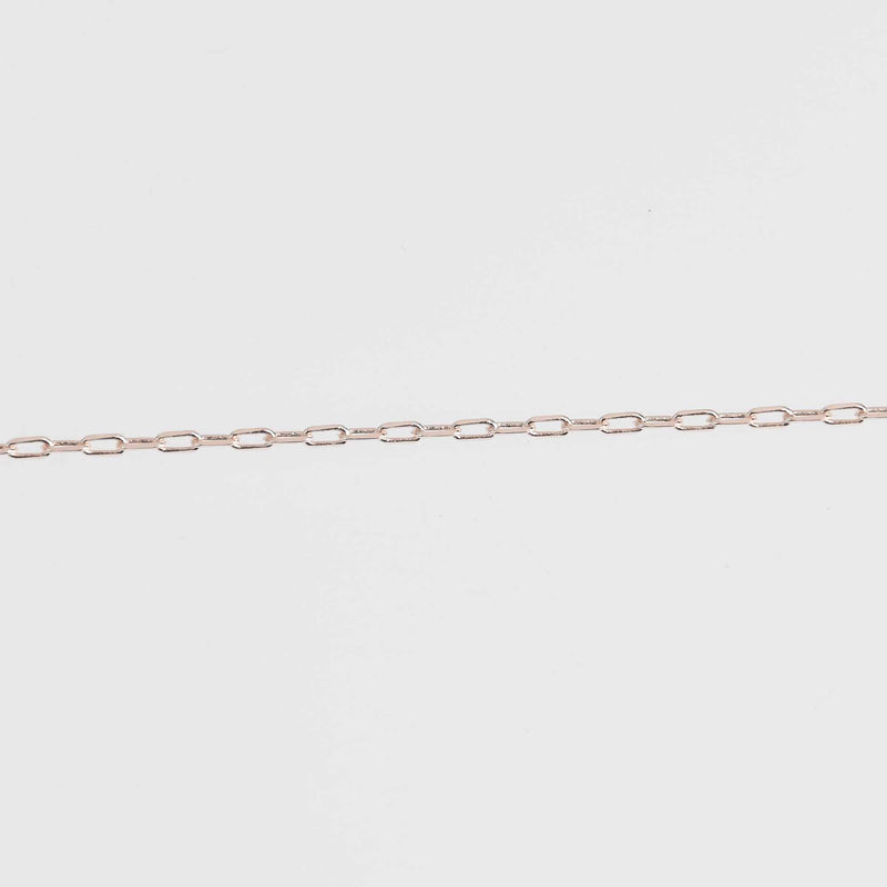 1 yard ROSE GOLD Copper Diamond Cut Cable Link Chain  fch0234a