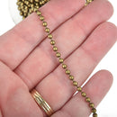 1 yard BRONZE Metal Ball Chain, bead chain fch0298a