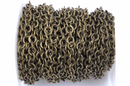 10 yards (30+ feet) Bronze Round Textured Cable Link Chain, links are 6mm  fch0357b