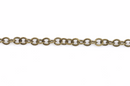 10 yards (30+ feet) Bronze Round Textured Cable Link Chain, links are 6mm  fch0357b
