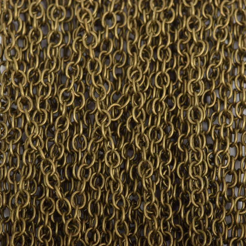 1 yard Bronze Cable Chain, Oval Links are 4x3mm fch0635a