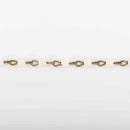 1 yard WHITE Howlite Rosary Chain, bronze links, 4mm round stone beads, fch0615a