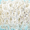 1 yard Bright Silver Oval Hammered Link Chain 21x14mm fch0637