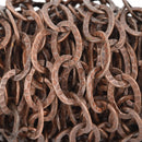 1 yard (3 feet) Copper Oval Hammered Link Chain, links are 21x14mm fch0638