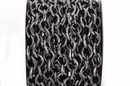 26 ft (8.7 yards) GUNMETAL BLACK Cable Chain, Diamond Links are 10x8mm unsoldered, hammered texture, fch0668b