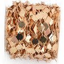 1 yard (3 feet) GOLD DIAMOND Chain, Metal Sequin Chain, Cable Link Chain, brass chain, 8mm flat diamond shapes, fch0793a