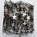 10 yards (30+ feet) GUNMETAL BLACK STAR Chain, Metal Sequin Chain, Cable Link Chain, brass chain, 8mm flat star shapes, fch0799b