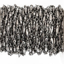 1 yard GUNMETAL Black SPINDLE Ball Chain Cable Link brass chain 10mmx2.5mm links, fch0876a
