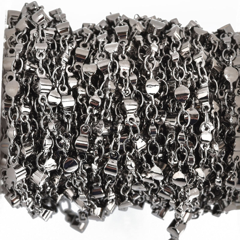 10 yards 4mm Gunmetal Rosary Chain Bead Chain fch0878b