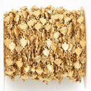 10 yards Gold Stainless Steel HEART Chain, 6mm hearts fch0932b