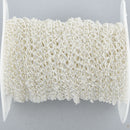 20 yards BRIGHT SILVER Curb Link Chain, links are 5mm long, fch1004b