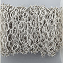 15 yards Silver Oval Chain Real Silver Plated tarnish resistant fch1015b