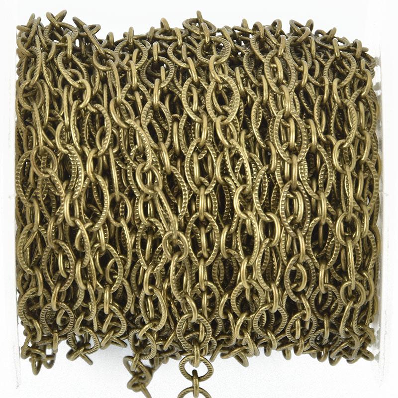 1 yard Bronze Oval Chain tarnish resistant fch1017a