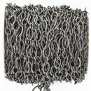 15 yards Gunmetal Black Oval Chain tarnish resistant fch1018b