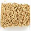 10 yards Gold Oval Chain Real Gold Plated tarnish resistant fch1019b