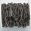 10 yards Gunmetal Plated Cable Chain, Skinny Oval Links are 12x4mm fch1139b