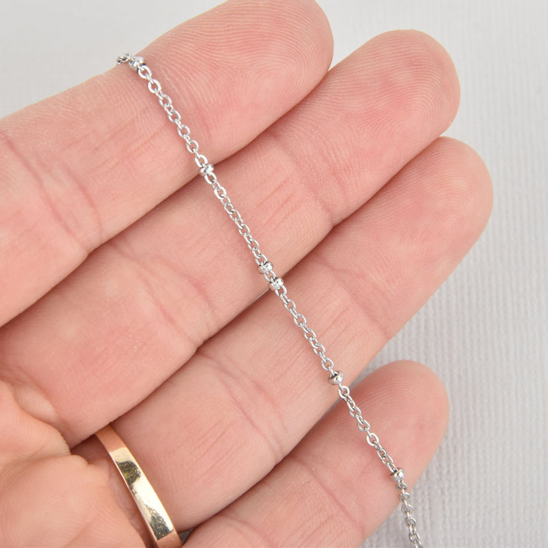 10 yards Stainless Steel Satellite Chain, 2mm Ball and Link Cable Chain, fch1162b