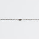 10 Stainless Steel BALL Chain Necklaces with Clasp, 2mm bead chain, non-tarnish, 20" long, fch1179b