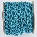 1 yard Turquoise Blue Aluminum Chain, Curb Link 14x9mm, fch1221a